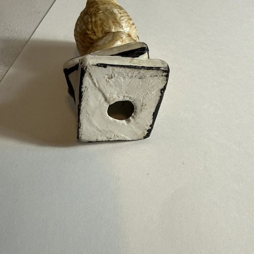 Vintage 1975‎ Owl on Books Weather Forecaster Figurine 3 inches Tall
